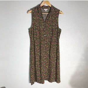 J. Jill Floral Print Dress Medium